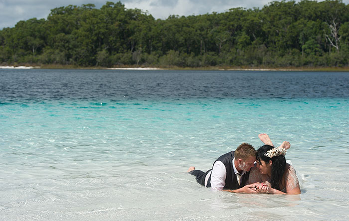 Wedding Ceremony - Lake McKenzie Fraser Island